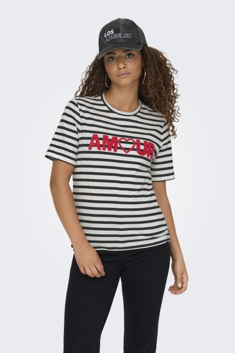 Only onlkiko life s/s o-neck terry top c